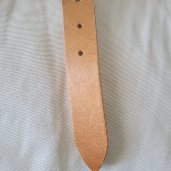 Kenneth Cole Reaction Tan Leather Belt Sz M - Picture 6 of 8